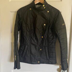 Barbour black motorcycle jacket
